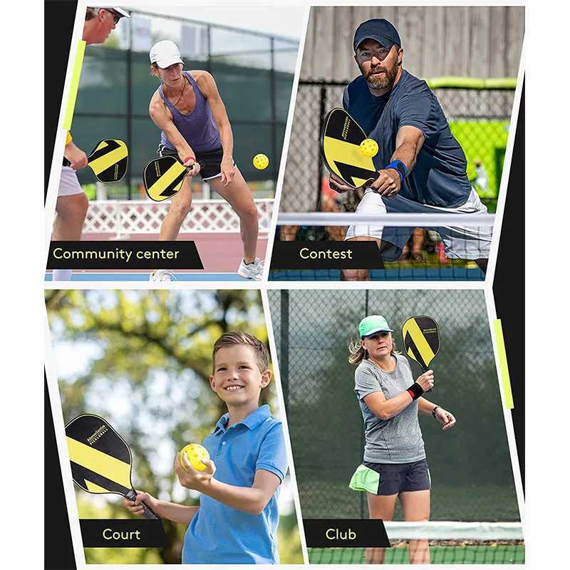 Pickleball Paddles USAPA Approved Set Rackets Honeycomb Core 4 Balls Portable Racquet Cover Carrying Bag Gift Kit Indoor Outdoor J250926