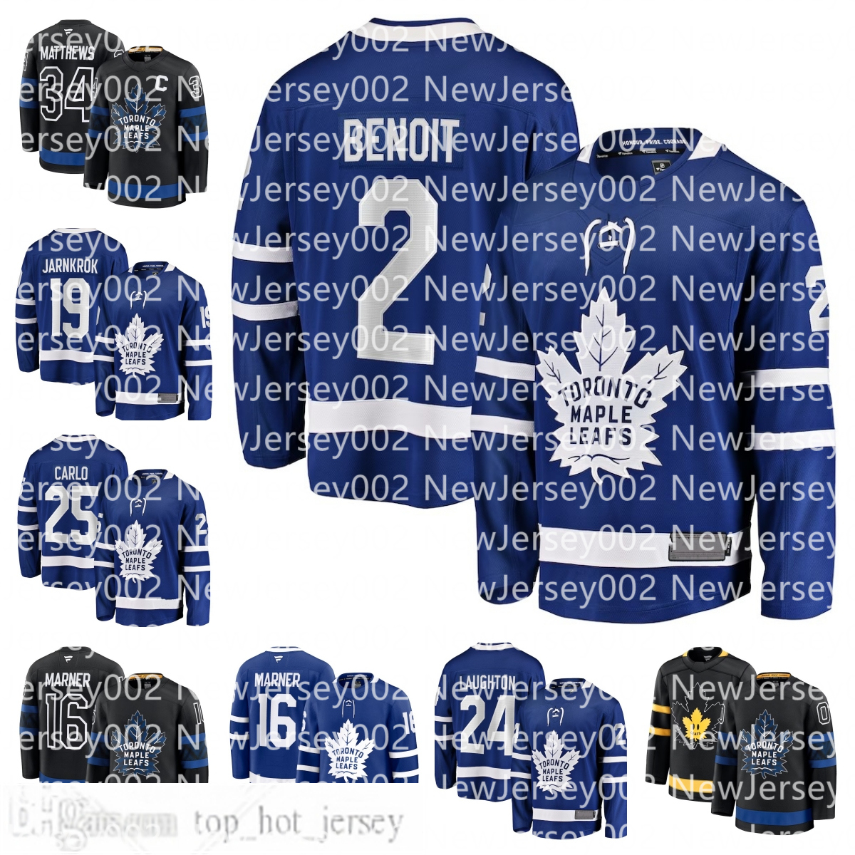 Toronto Auston Matthews Mitch Marner Matthew Knies William Nylander John Tavares Simon Benoit Scott Laughton Brandon Carlo Dakota Mermis Calle Custom Jersey