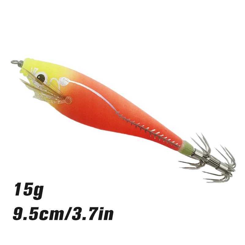 Fishing Squid Hook Luminous Webfoot Octopus egi Lure Wood Shrimp Squid Lure Cuttfish Shrimp Baits Wobbrs Swimbait W250926