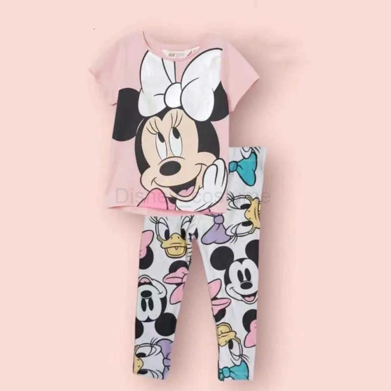 Disney Cute Baby Girls Kids Clothing Minnie Girls Clothes Sets Baby Clothes Set 010year Years Old H250926