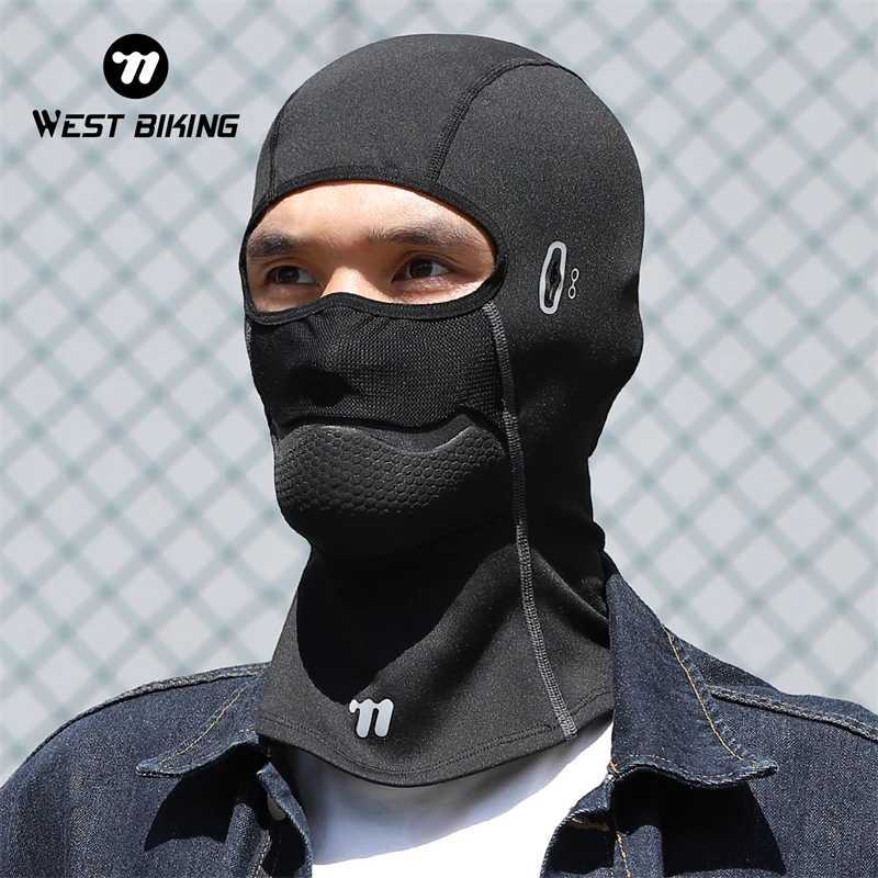 WEST BIKING Warm Cycling Hat Face Mask Protection Winter Balaclava Bike Face Cover Sport Bike Helmet Liner Motorcycle Masks Z250926