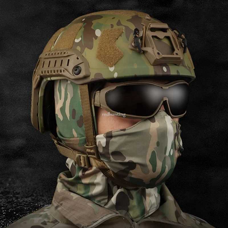 Tactical Silicone Mask Hunting Balaclava Head Hood Silicone Half Face Windproof Headgear Cycling Sunscreen Windproof Headgear Z250926