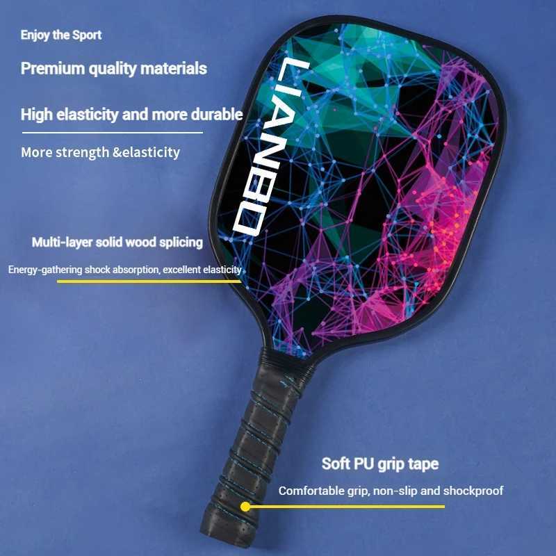 Pickleball Rackets Set Pickleball Paddle Set of 2 Rackets 4 Pickleballs Balls Beach Tennis Pickleball Racquet Lightweight J250926