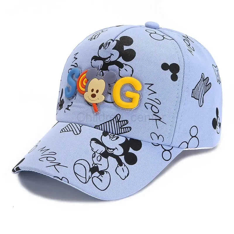 Disney New Childrens Mickey Cap Cotton Cartoon Baseball Cap For Kids Girls Boys Hat H250926