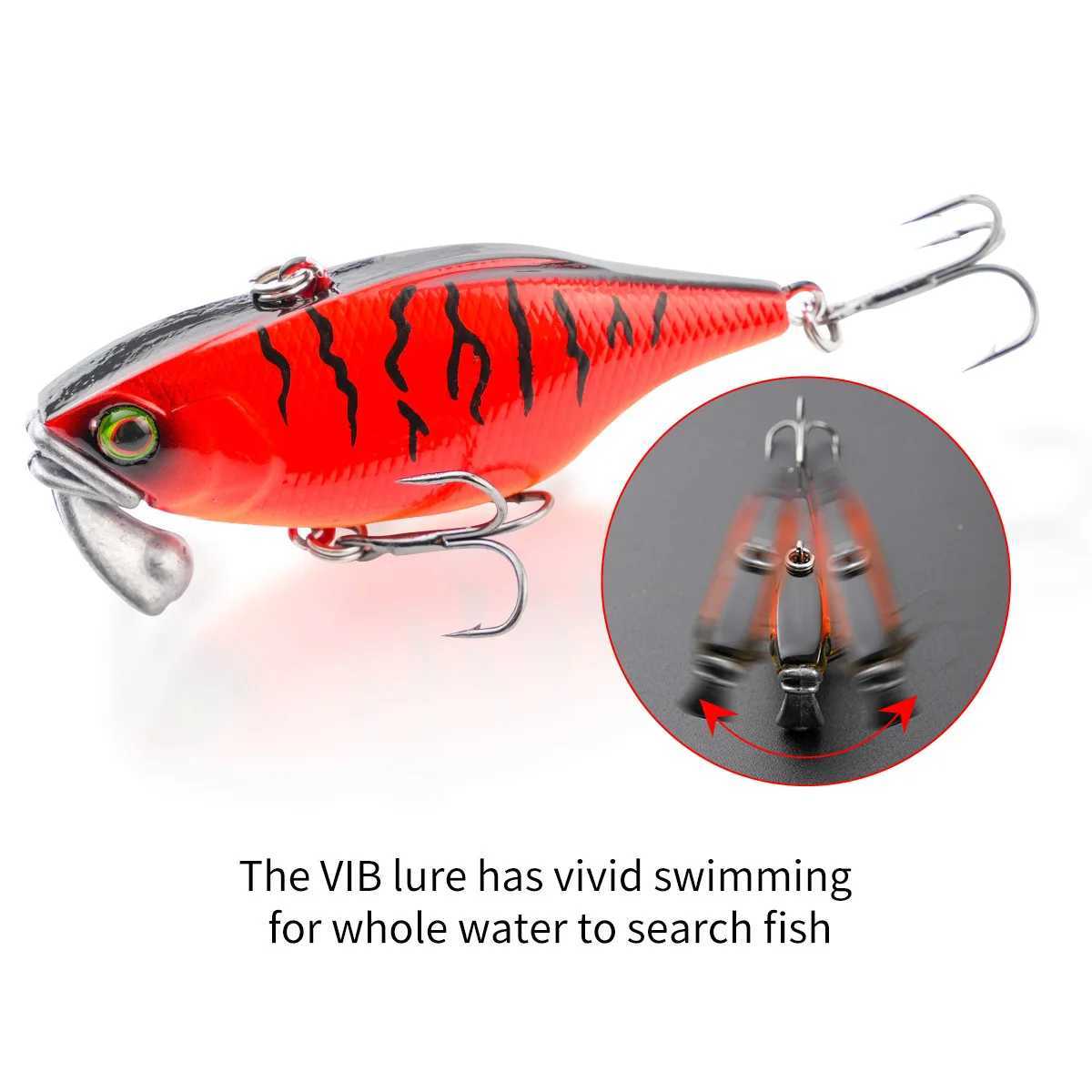 60mm 18g Testar Jig Vibration Bait Long Casting VIB Wobbrs Swimbait Winter Ice Fishing Trout Pike Dogfish W250926