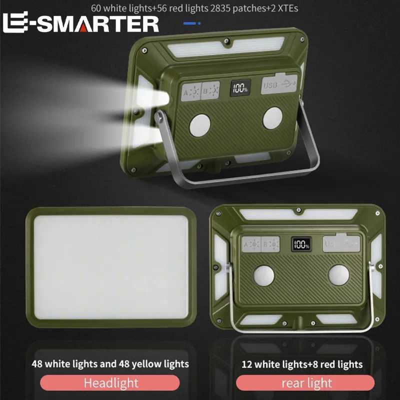 Rechargeable Magnetic Work Light Rechargeable Camping Lamp Super Bright Outdoor Emergency Torch Lights Builtin 4000mAh Battery C250925