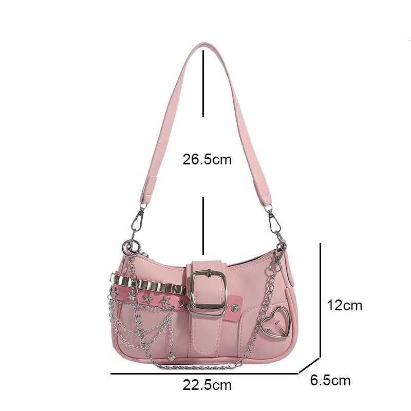 Lightweight PU Leather Shoulder Bag with Chain Strap Casual Underarm Purse for Commuting and Social Gatherings Women Handbag Z250926