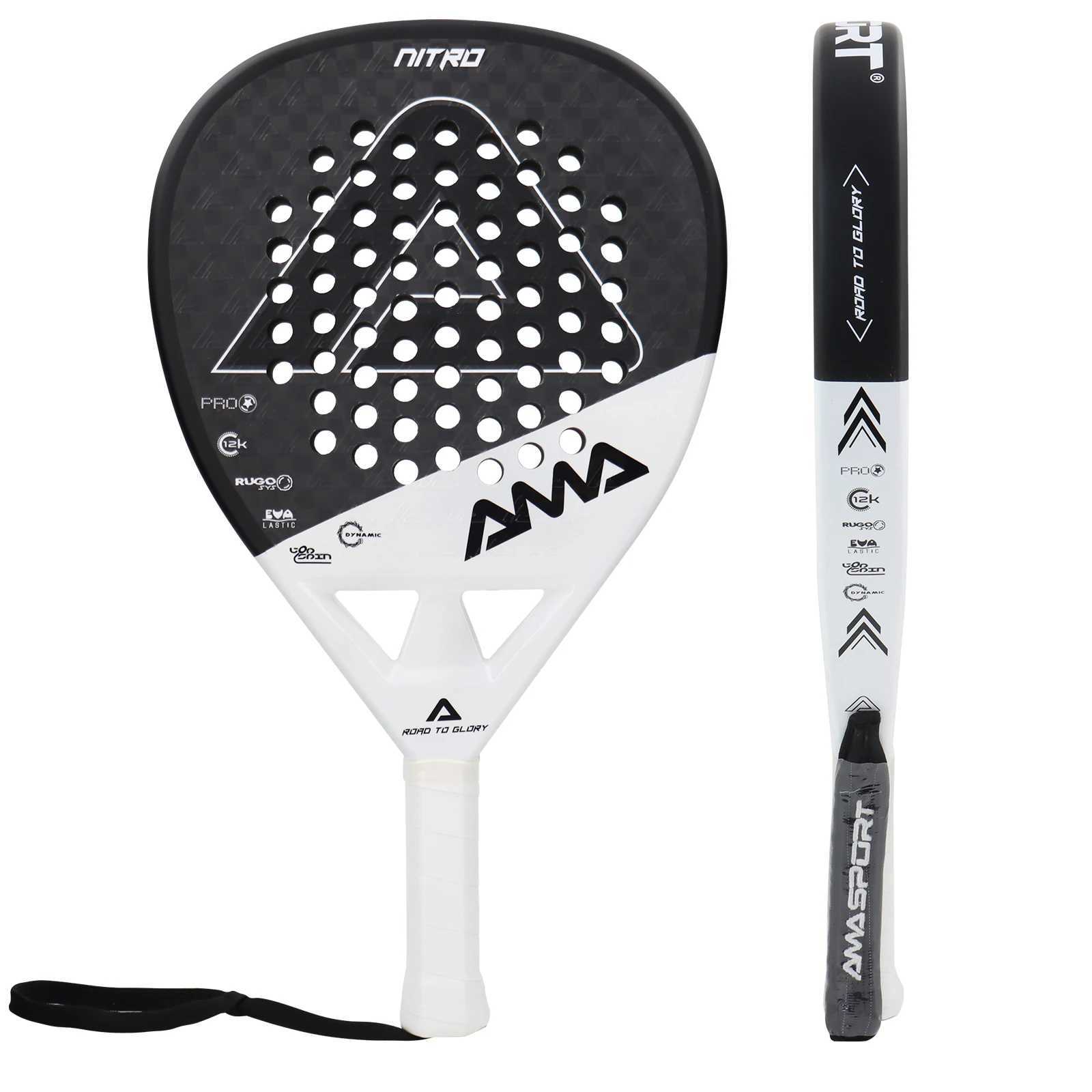 AMASPORT 3K12K18K Padel Tennis Racquets Lightweight Pop FC Paddle Racket With Soft Grip Color Suitable For Beginner J250926