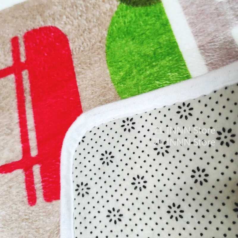 Thickened Flannel Carpet Living Room Childrens Bedroom Decoration Floor Rug Cartoon Road Play Mat Soft Tatami Carpets Nonslip C250926
