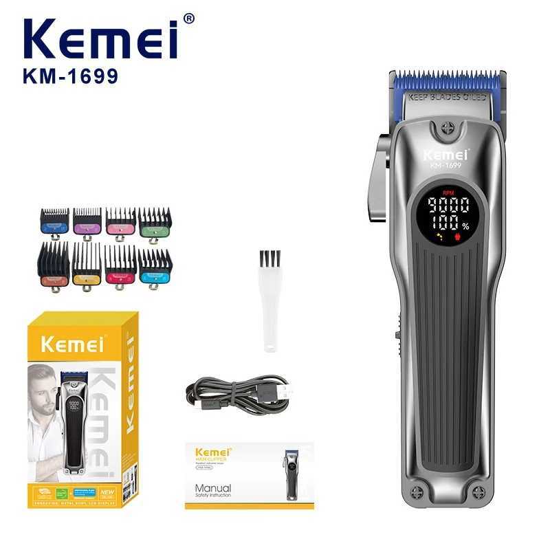 Kemei 1699 Electric Shaver Hair Cutting Machine Wireless Hair Clipper Professional Precision Adjustment Trimmer for Barber Shop R250926