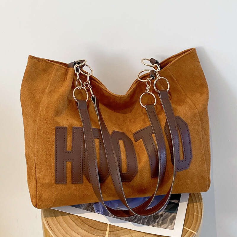 Large Capacity for Women 2024 Autumn New Korean Style Letter Shoulder Casual Simple Commuter Handbag Tote Bag