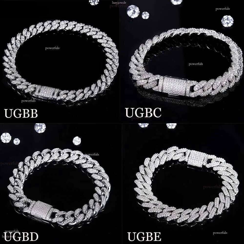 Ugb Hip Hop Men Jewelry Gra Certified Sterling Sier Iced Out Miami Vvs Moissanite Dia Cuban Link Chain Necklace