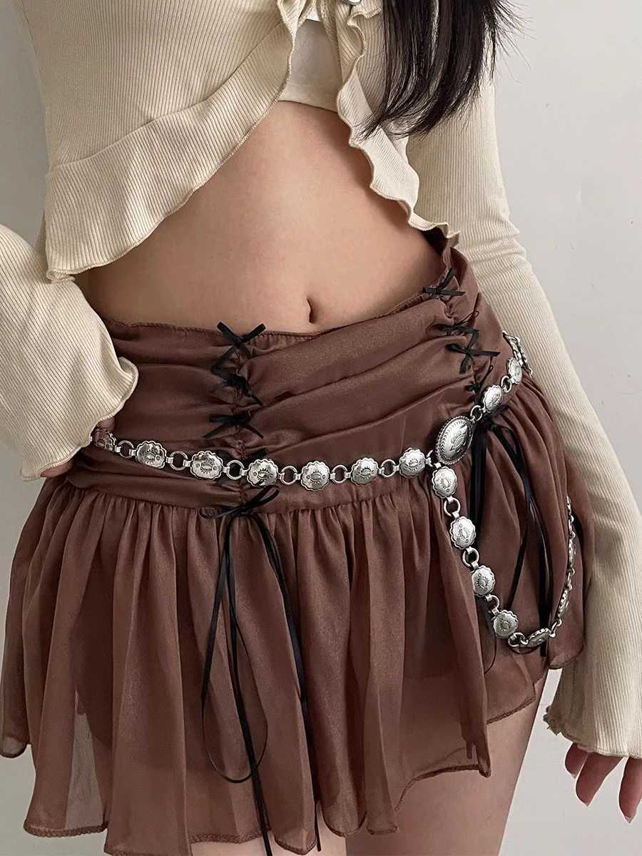 Waist Chain Accessory Dress Decorated With A HighEnd Retro Simple Ethnic Style Thin Leather Belt For Women Versatile New Style L250926