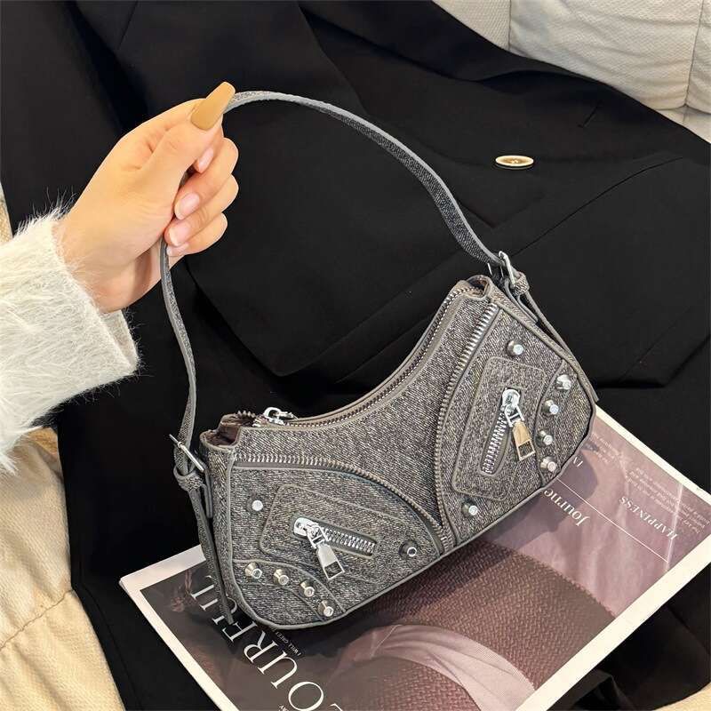 Designer Bags Luxury Bags Shoulder Tote Handbags Wallet Oil Waxed Leather Underarm Bags Large Capacity Chain Crossbody Locomotive Bags 2025 New Fashio