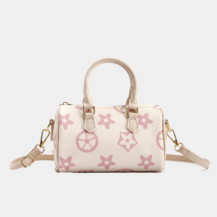 hot free shipping designer bag Vintage printed Boston bag trendy light luxury single shoulder cross body bag for woman