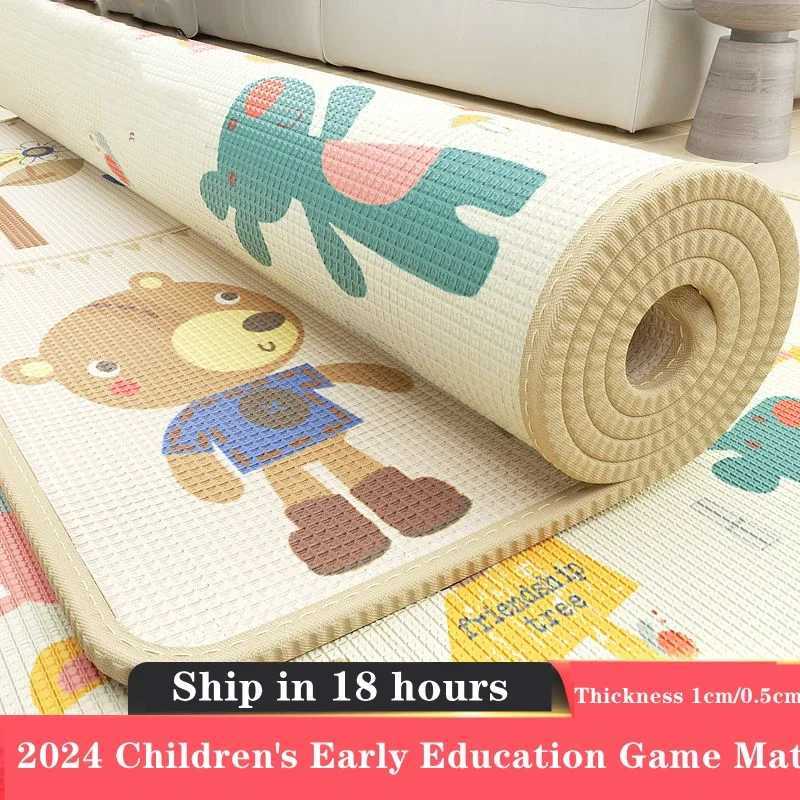 5 Sizes and 10 Styles Baby Crawling Play Mat Nontoxic New EPE Thick Folding Carpet Play Mat for Childrens Mats Safety Kid Rugs C250926
