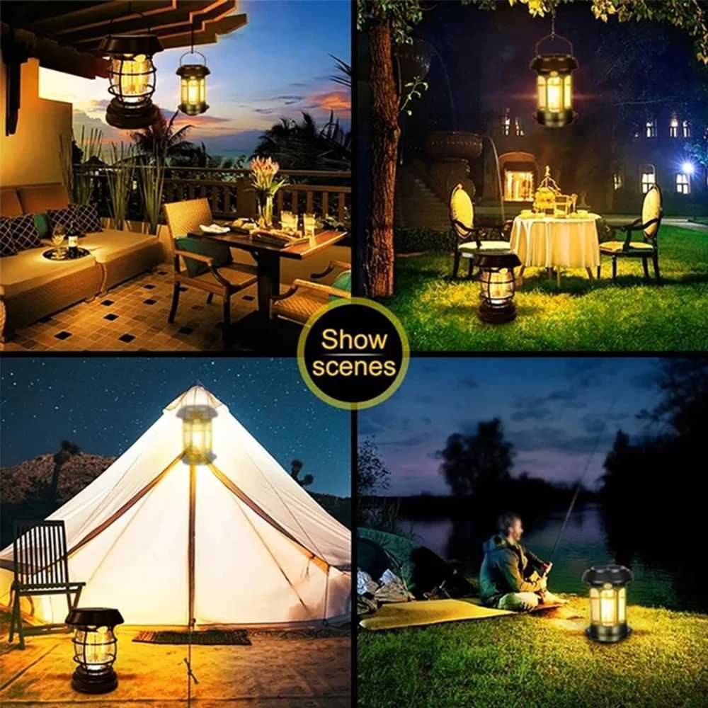 Super Bright LED Camping Light Rechargeable Flashlight Outdoor Portable Carrying Light House Decoration Lights C250925