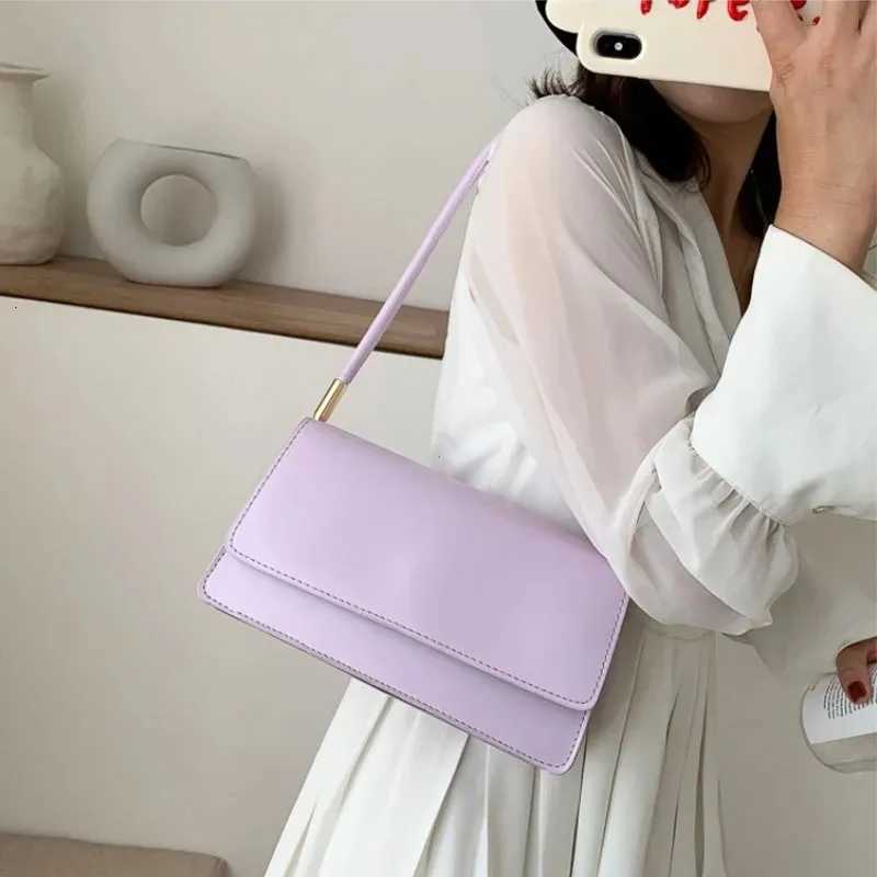 Fashionable Women Shoulder Bag PU Leather Armpit Handbag Casual Small Square Purse for Ladies Stylish Solid Color Crossbody Bag Z250926