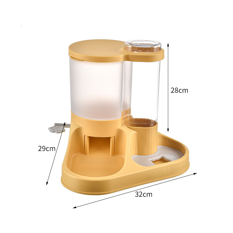 Cat Automatic Feeder Dispenser Pet Bowl Small Medium Large Dog Water Basin Supplies