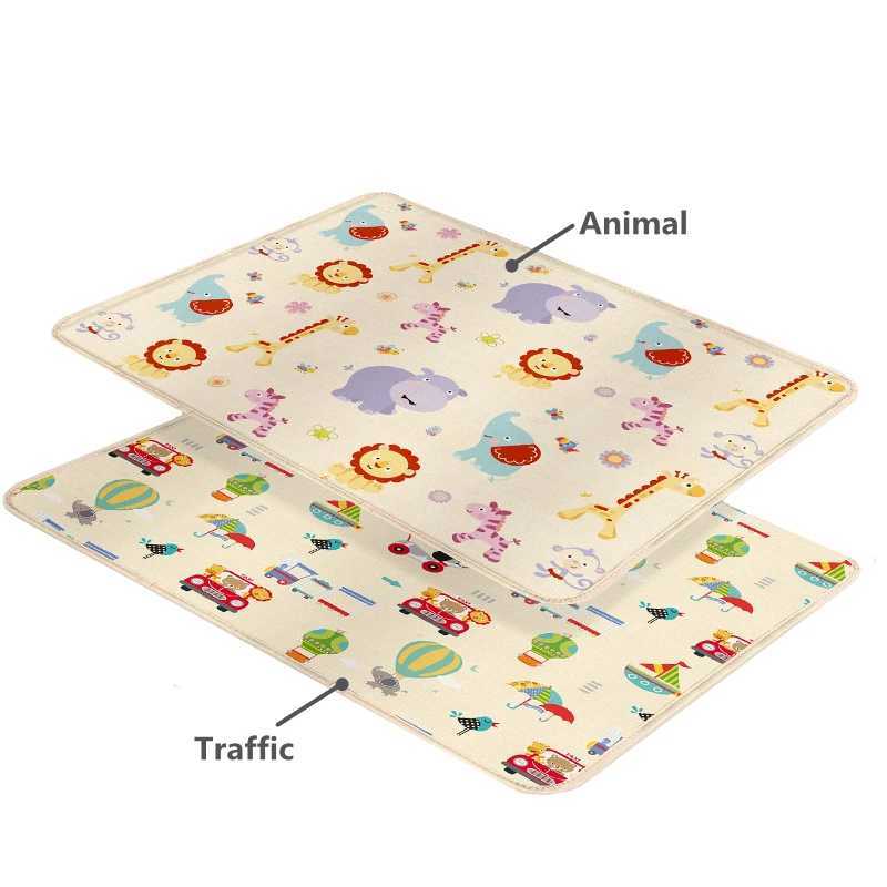 Doublesided Foldable Children Carpet Cartoon Baby Play Mat Educational Baby Activity Carpet Waterproof and Easy to Store C250926