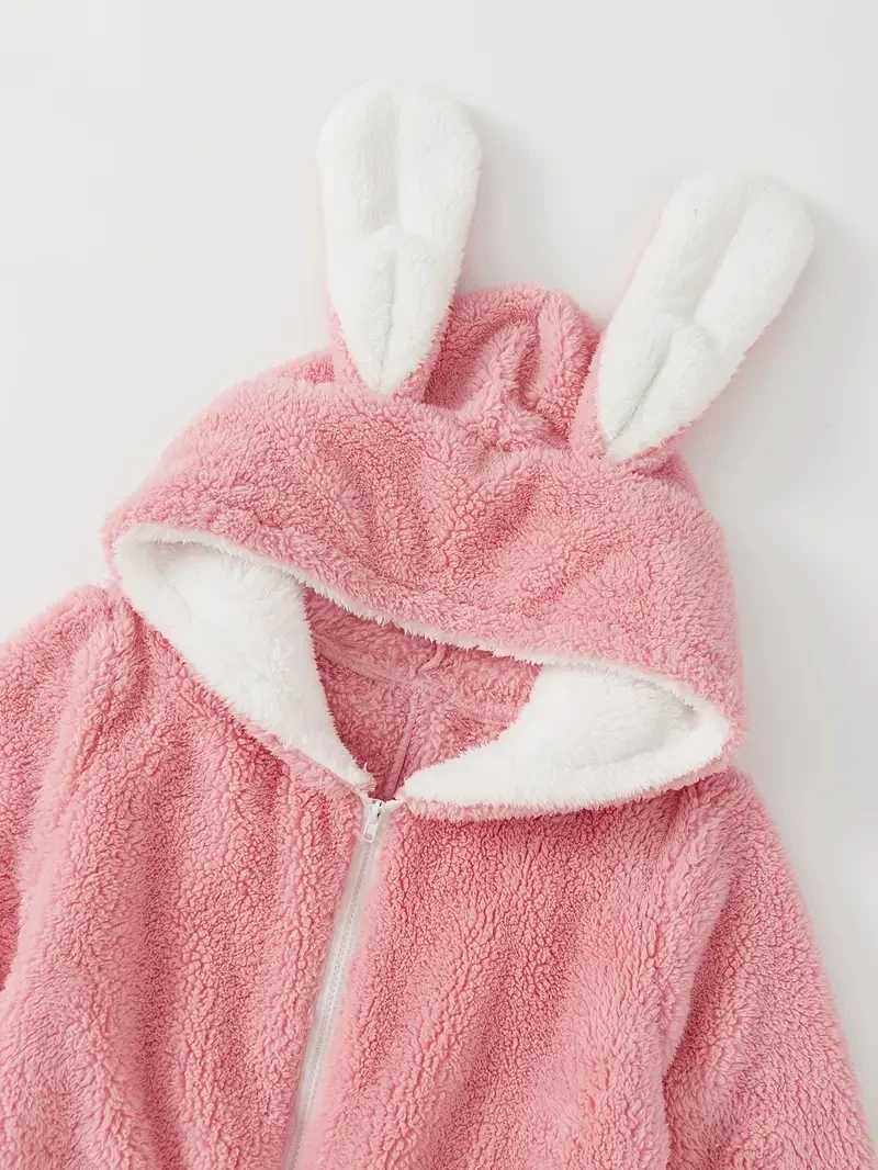Pink Rabbit Kigurumi Unicorn Womens Plush Romper Autumn Winter Flannel Pajamas Zipper Neck Hat Girls Clothes Sleepwear Slipper Z250925