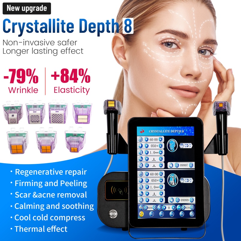 Hot Sale RF Microneedling Facial Skin Care Beauty With 12 24 40 Nano Pin Cartridge Machine