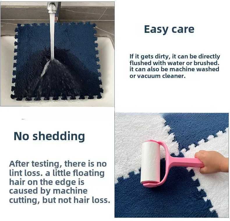 420 Pack Baby NonSlip Plush Activity Mat EVA Soft Foam Floor Mat BPA Free Reusable Washable Furniture Game Decorative Mat C250926