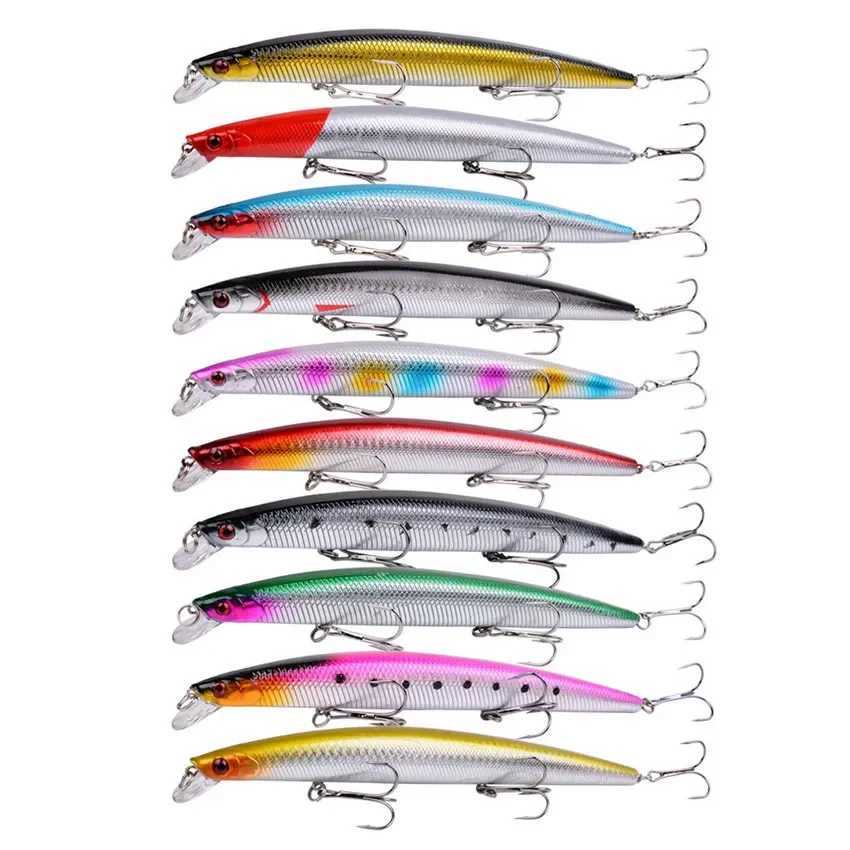 10pcs Big Laser Minnow Fishing Lure Set 180mm 26g Hard Bait Crankbait Isca Artificiais Pesca Sea wobbr Swimming Baits W250926