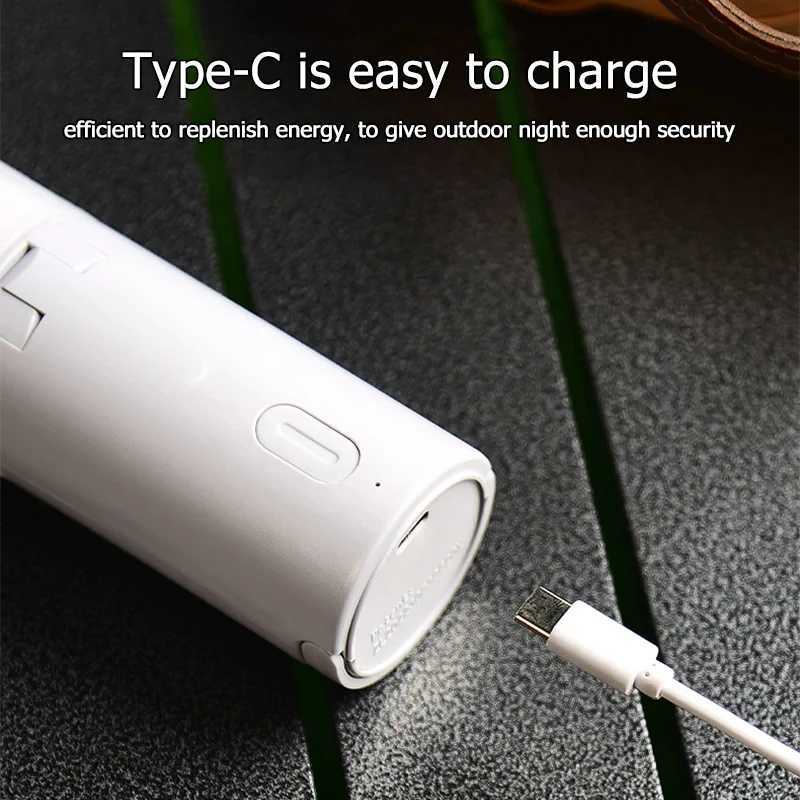 Folding Outdoor Camping Portable Rechargeable High Capacity Emergency Lamp Flashlight HangingTent Hanging Light Lantern C250925