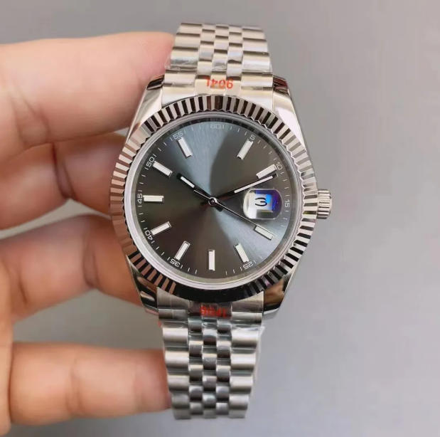 U1 ST9 Mens Watch Designer 41MM New Bezel New Links Sapphire Crystal 904L Stainless Steel Waterproof Watches for Men Wristwatches Grey dial