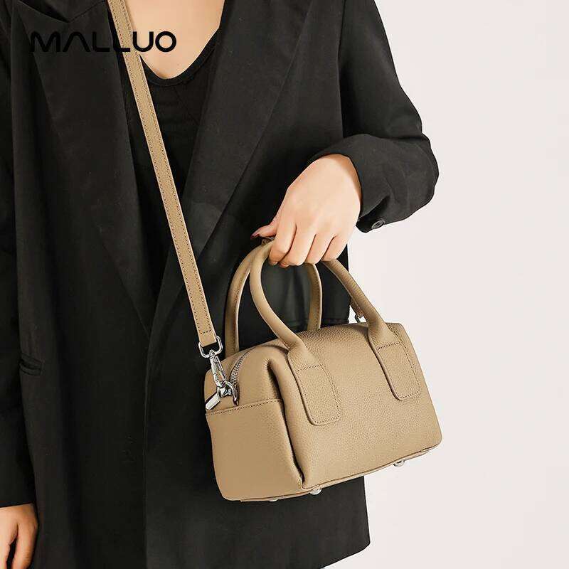 Ladies Retro Underarm Soft Cowhide Crossbody Bags Women's Cow Real Leather Shoulder Bag Female Fashion Designer Handbags Suotong2509