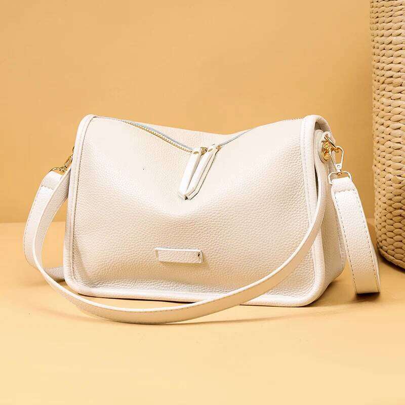High Quality Soft Genuine Messenger Women Design Shoulder Crossbody Bag Purse Fashion Female Cow Leather Handbag New