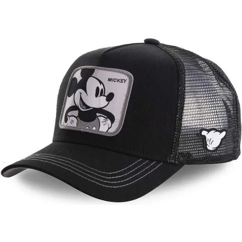 Disney High Quality Brand Anime Cartoon Snapback Cotton Baseball Cap Men Women Hip Hop Dad Mesh Hat Trucker Hat Dropshipping H250926
