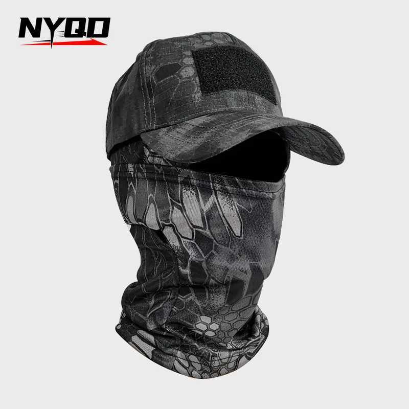 Camouflage Baseball Mask Tactical Baseball Outdoor Hiking Mountaineering Fishing Sunscreen Shade Sports Z250926