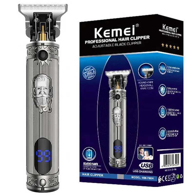 Original Kemei Powerful Metal Housing Professional Hair Trimmer For Men Electric Beard Trimmer Clipper Hair Barber Cordless Set R250926