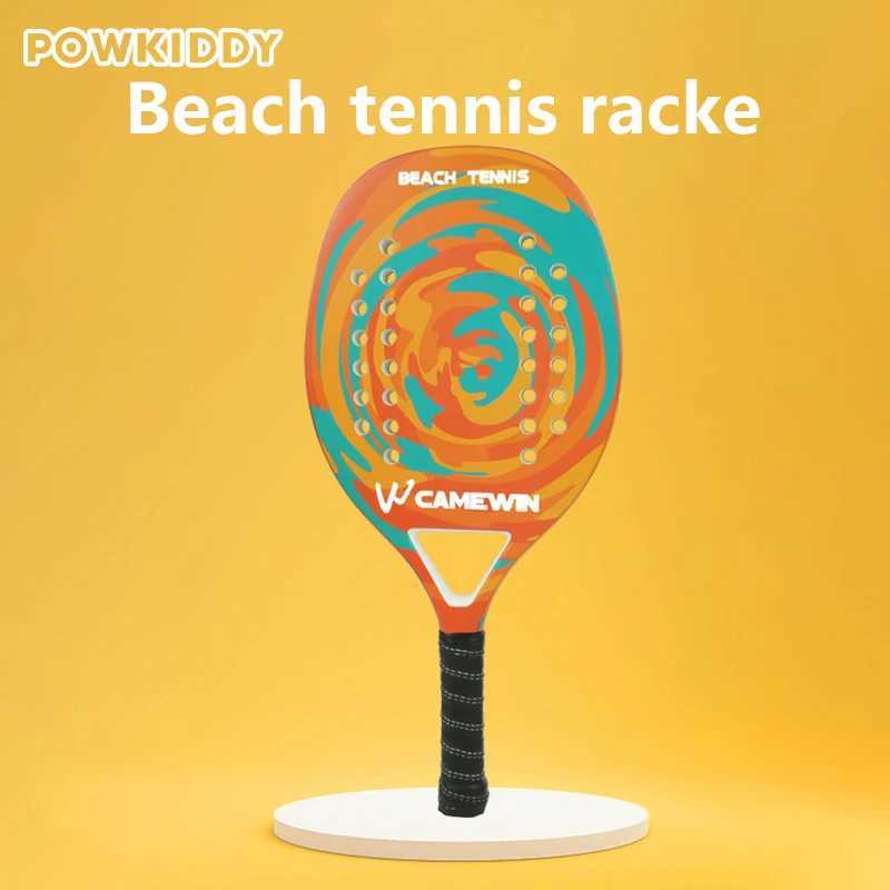 Beach Tennis Racket Carbon Fiber Beach Paddle with Ultra Grip Sand Grit Surface Hybrid Flexi Frame Lightweight Equipment J250926