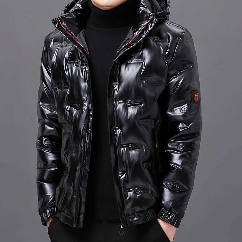 New Winter Bright Solid Color Hooded Warm Down Jacket Fashionable and Trendy Highquality and Comfortable Warm Jacket W250926
