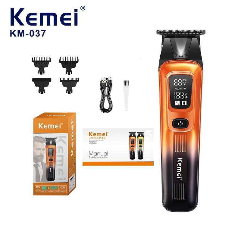 Kemei Electric Hair Clipper Mens Home Hair Clipper Fast Charging Beard Trimmer Carving Hair Clipper KM037 R250926