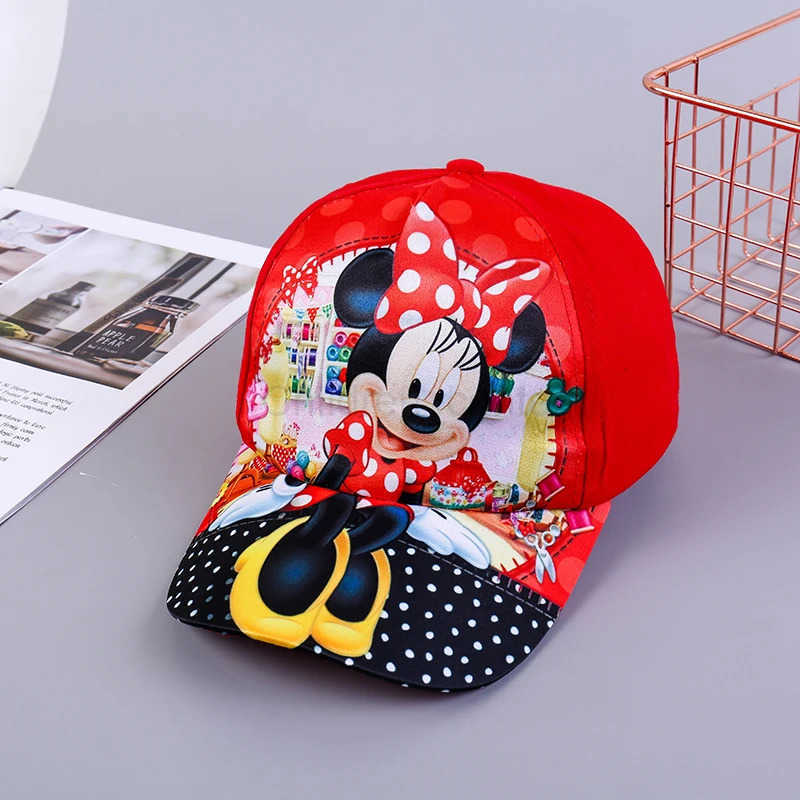 Disney Baby Baseball Hat Kids Boys Sun Mickey Minnie Cap Summer Baby Sun Hat Soft Children Peaked Cap Infant Adjustable Visor Cap H250926