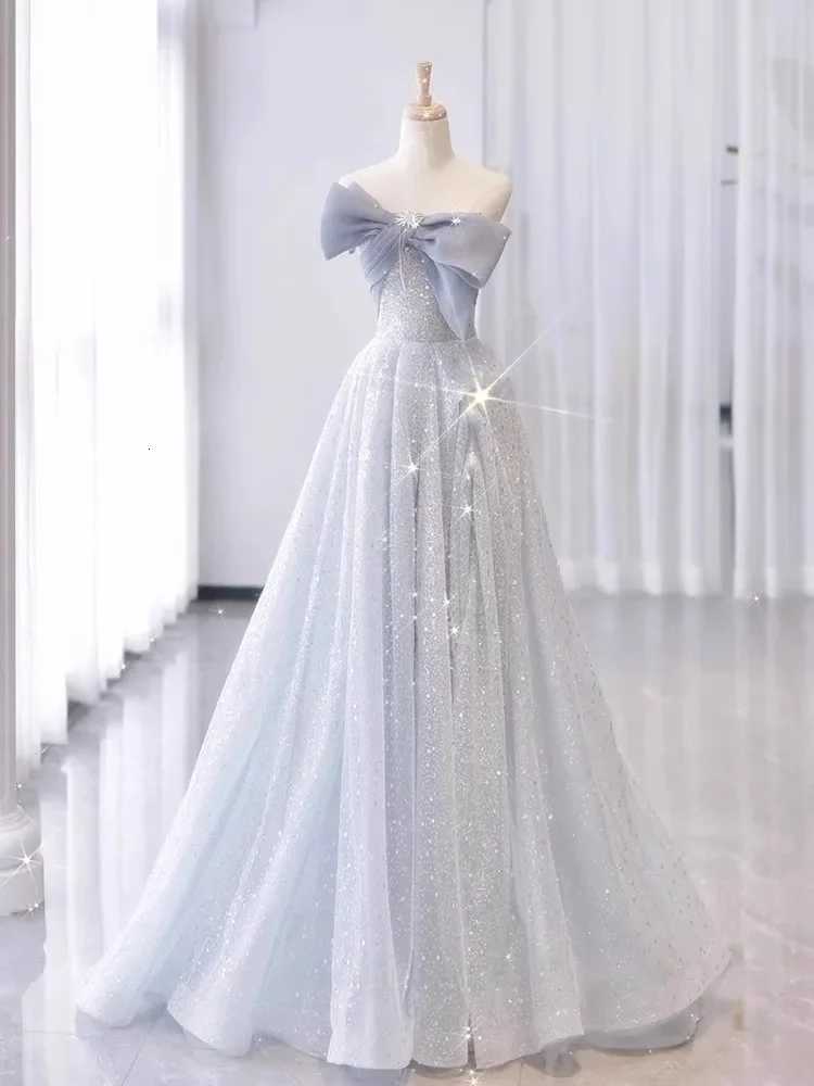 15 quinceanera dresses One shoulder evening gown with a light luxury niche highend adult gift fluffy dress and formal attire Z250926