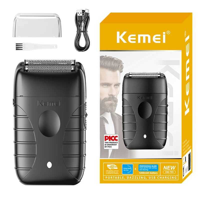 KEMEI Mens Electric Shaver Cordless Rechargeable Electric Shaver Mens Beard Trimmer Hair Clipper Shaver R250926