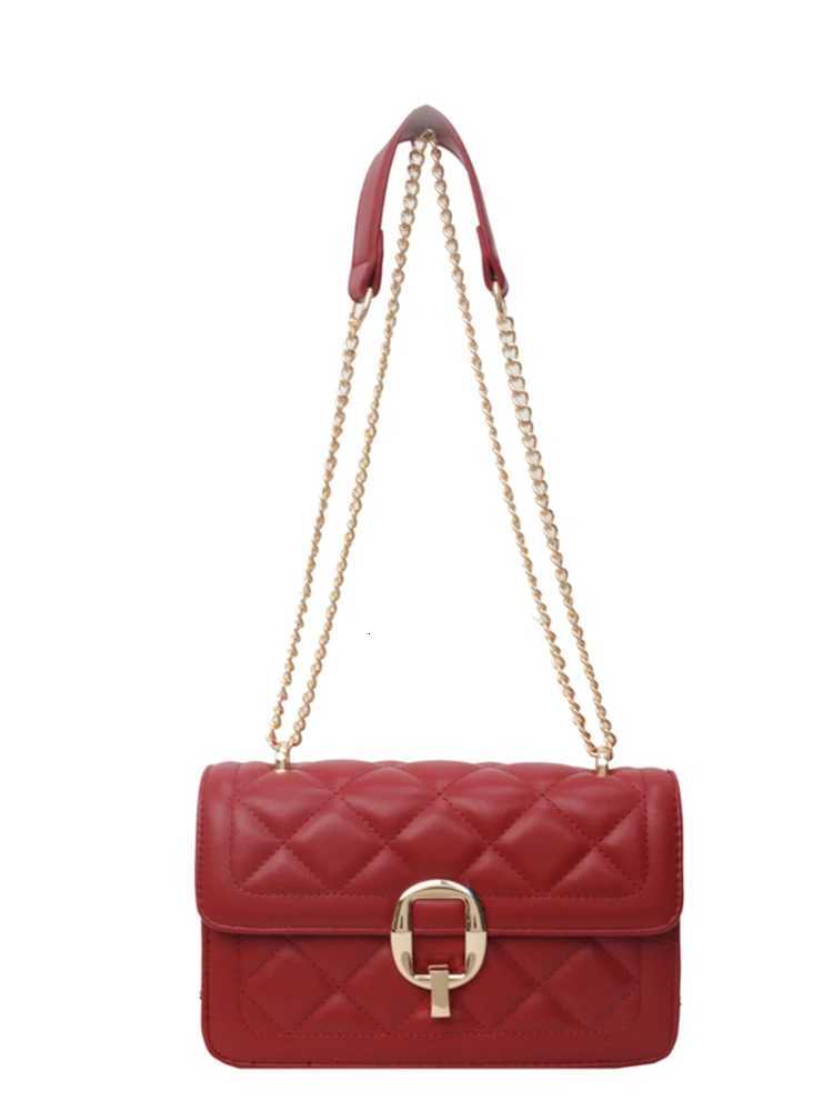 Personalized Lock Buckle Solid Chain Bag Women Summer New Fashion Casual Shoulder Bag Versatile Crossbody PU Small Square Bags Z250926