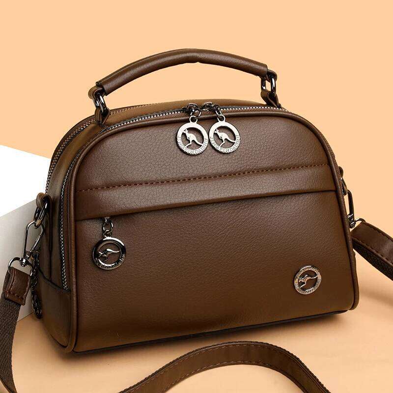 Fashionable Women Handbag Retro Trendy Shoulder Bag High Quality Soft Leather Women's Square Bags Famous Designer Wallet