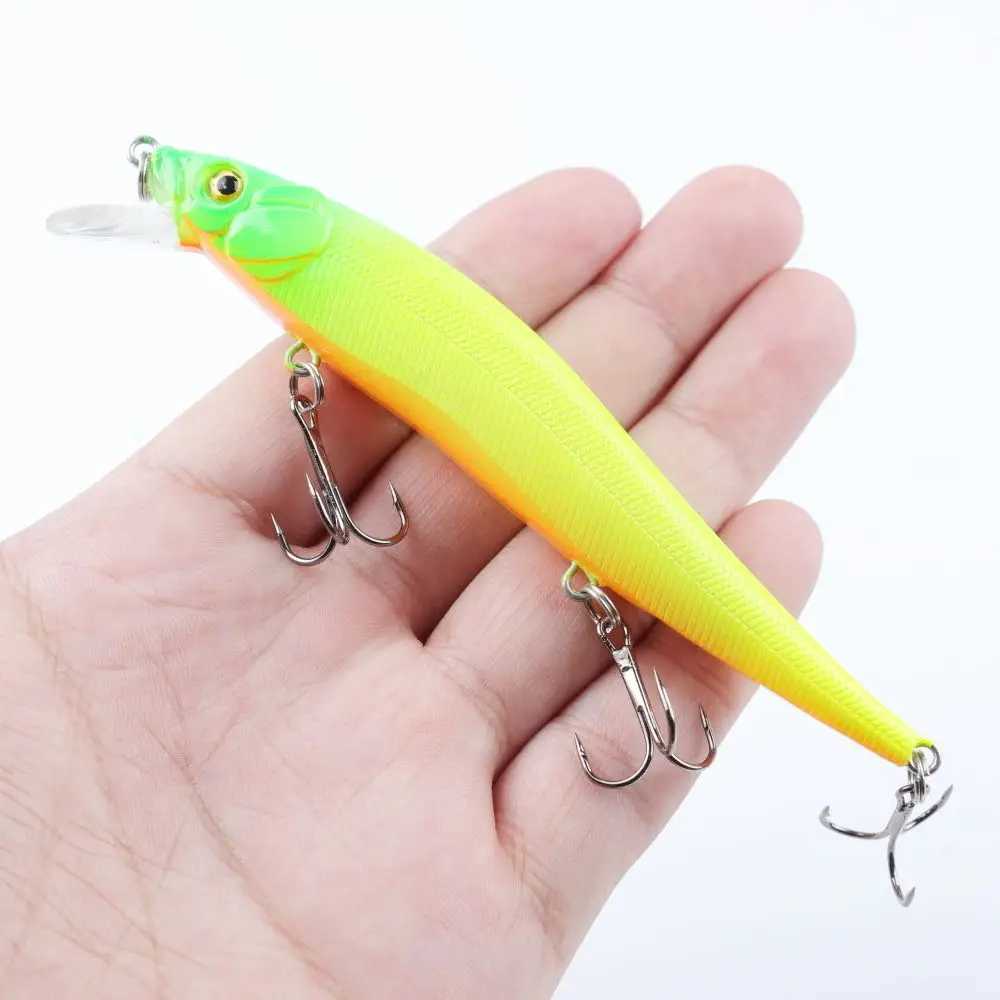 Fishing Lure 115cm14g Artificial Bionic Swing Hard Bait Tack 3D Eyes Hook Wobbr Carp Fishing Pesca for Bass Pike 510Pcs W250926