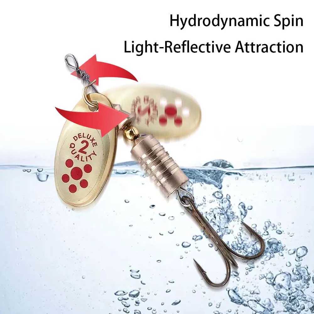 JSFUN 10PCS Spinner Spoon Metal Bait With Box Sequins Crankbait Spoon Baits Bass Trout Perch Pike Rotating W250926