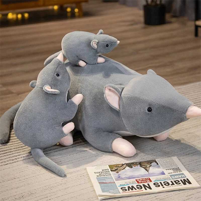 3250cm New Mini Soft Plush Simulation Plushie Doll Stuffed Rat Plush Animal Toy Mascot Peluche Pet Doll C250925