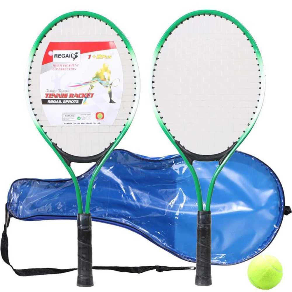 Children Tennis Racket Junior Tennis Kids Tennis Rackets with Tennis Ball Tennis Trainer for Children Beginners Tennis Racquet J250926