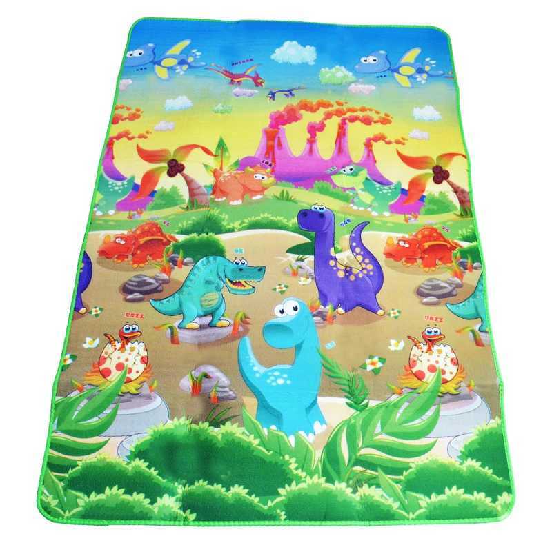 Baby Play Mat 18012005cm Double Side DinosaurAnimal Car Children Floor Carpet Kids Crawling Rugs Baby Game Pad Gym Cushion C250926