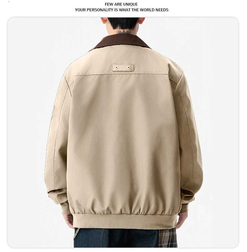 New Luxury Corduroy Jackets Men Retro Brand Bomber Jacket Mens Spring Autumn Pilot Coat Lapel Men Clothing Varsity Cargo Jacket W250926