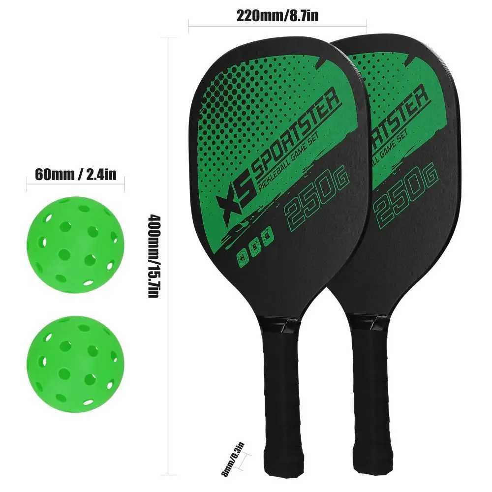 2 Rackets 4 Pickleballs Pickleball Rackets Set with Bag Wooden Pickleball Paddle Pickleball Accessories Pickleball Racquet J250926